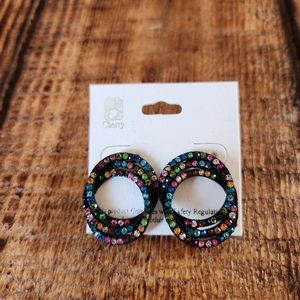 Cherry Colorful Pierced Earrings